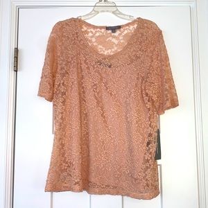 Blush Lace Top XL